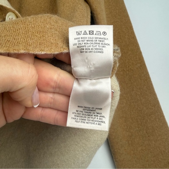 Anthropologie HWR Monogram Women’s M Camel Wool Cropped Jacket - Picture 4 of 8